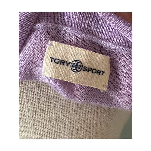 TORY BURCH SPORT CASHMERE V-NECK SWEATER SM - Picture 5 of 10